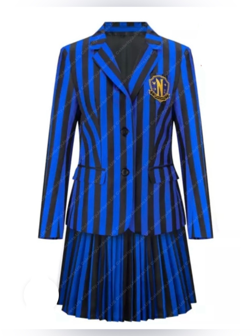 Wednesday Nevermore Academy Girls Costume NWOT Size 4-5T
